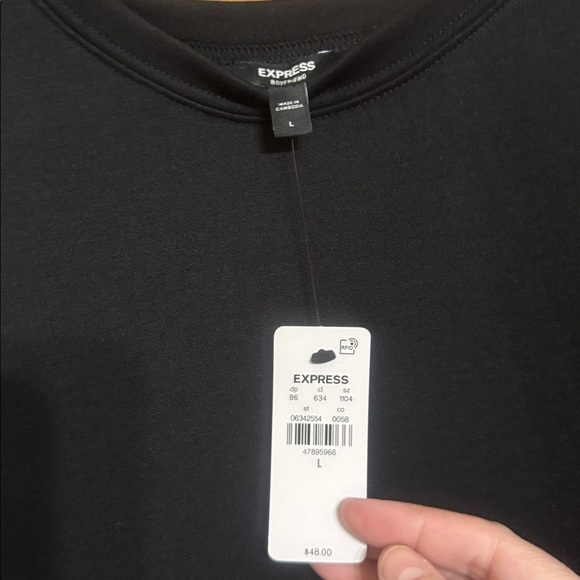 Express Short Sleeve Sweatshirt Tee - Picture 2 of 5
